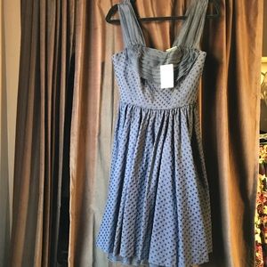 Vintage style Blue Anthropologie Dress Size 8